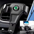 Car Phone Holder Black ABS Gravity Secure